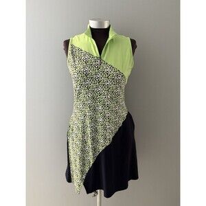 Sport Haley Dress Size S Lime Navy Wicking Golf Pickleball Tennis Pockets